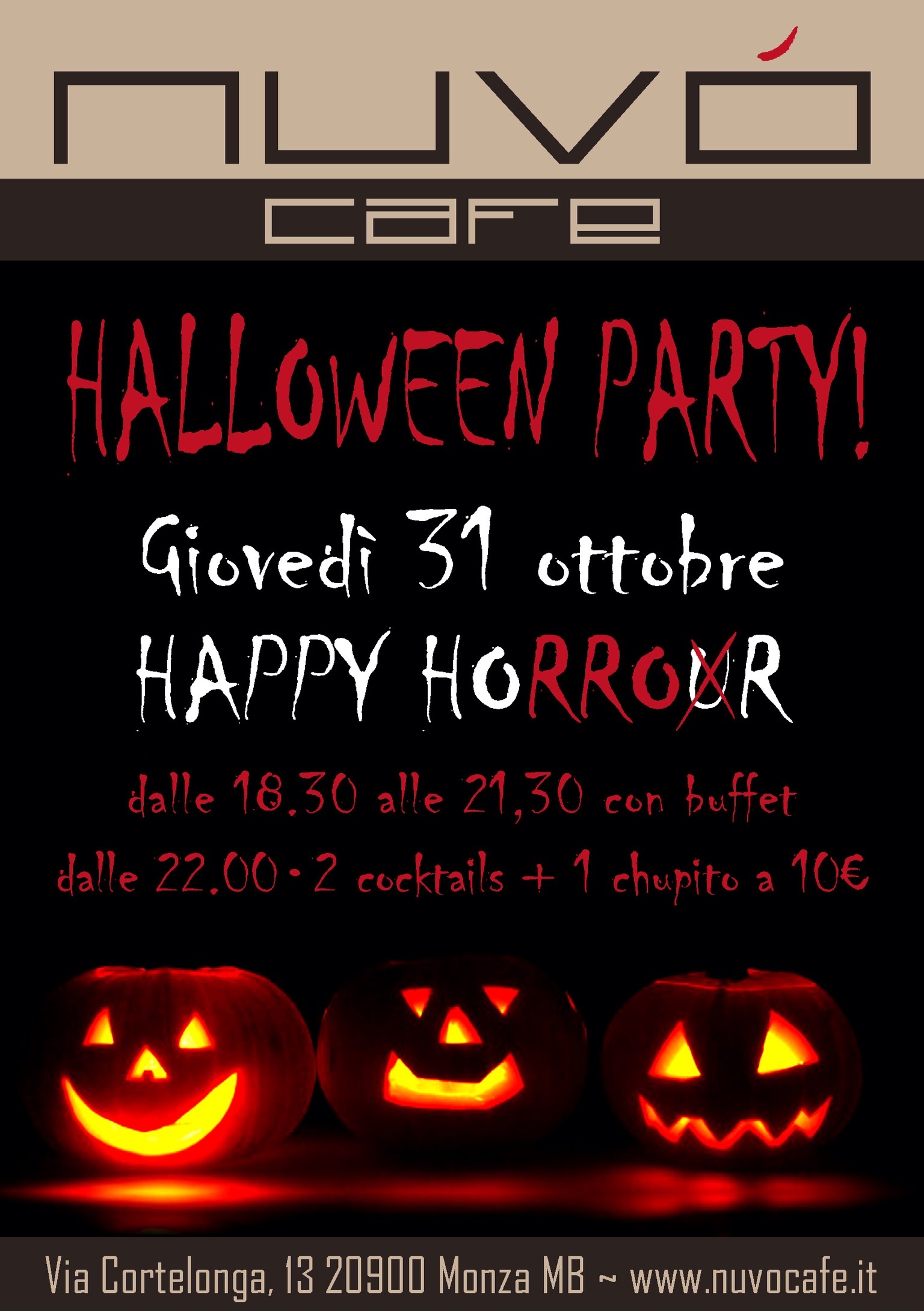 nuvò cafè halloween